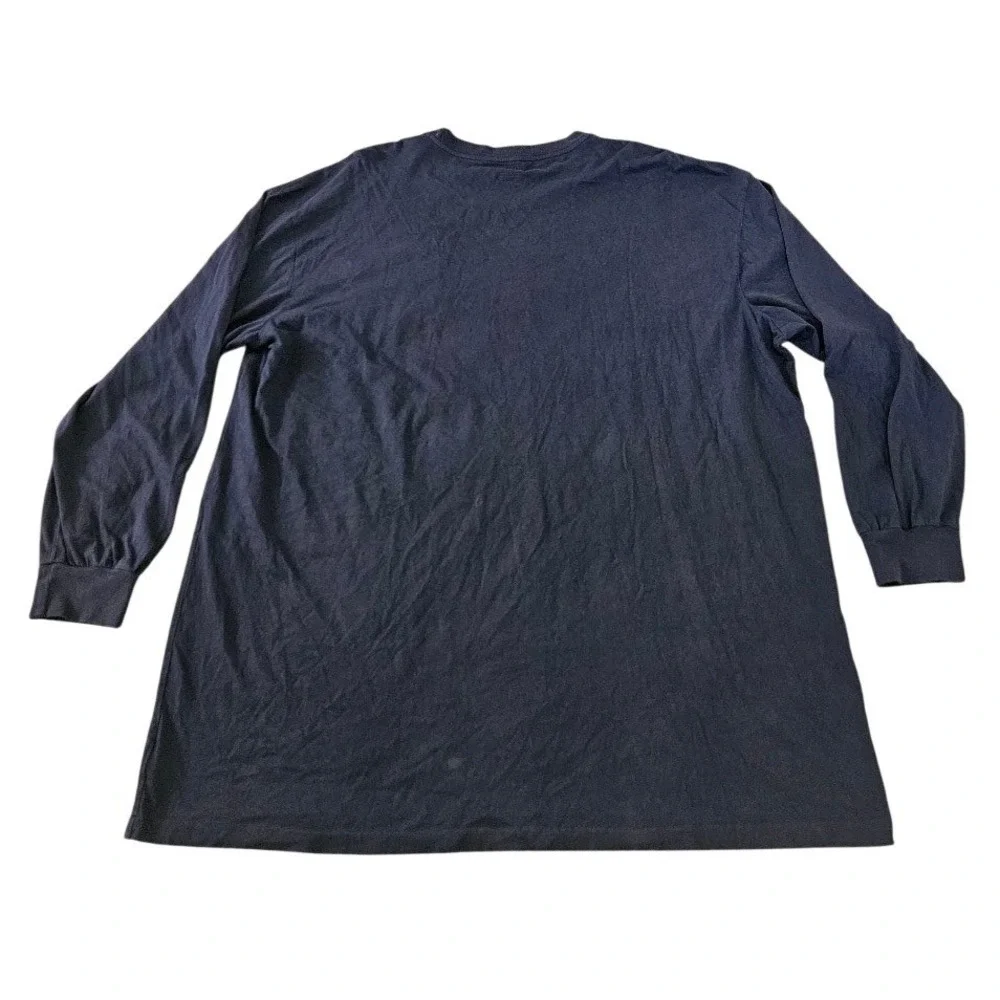 Polo Ralph Lauren Mens 3XLT Navy Blue Long Sleeve Pocket T-Shirt Red Pony Cotton